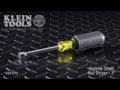 Klein Tools 9/16'' Hollow Shank Nut Driver 4'' Shank