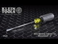 Klein Tools Wire Bending Cabinet Tip Screwdriver 6''