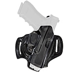 Aker Leather Flatsider Xr13 Strapless Open Top Holsters, Heckler & Koch USP 9mm/Heckler & Koch USP .40 S&W, Right Hand, Plain, Black, H168ABPR-HK40