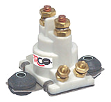 Image of ARCO Marine Outboard Solenoid w/Flat Isolated Base &amp; White Housing