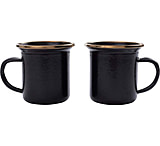 Image of Barebones Enamel Charcoal Espresso Cup Set