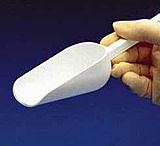 Image of Bel-Art Sterileware Polystyrene Sampler Scoops, SCIENCEWARE 369062008 Red Scoops