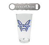Image of Benchmade Pint Glass and Bottle Opener Promotional Kit