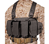 BlackHawk Tactical Commando Chest Harness, AK-47, M-16, and M-1 Magazines, Black, 55CO00BK