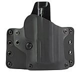 BlackPoint Tactical Leather Wing Leather/Kydex OWB Belt Holster, Fits Sig P365 X-Macro, Right Hand, Black, 151955