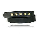 Image of Boston Leather 1.5 Belt Five Snap Closure 6583-2-50-GLD
