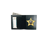 Image of Boston Leather Book Style Wallet Badge&amp; Id Ca