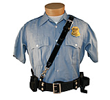 Image of Boston Leather Boston Cross Strap, Brass Hardware