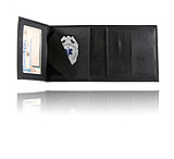 Image of Boston Leather Trifold Badge Wallet