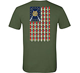 Image of Browning Bg Men's T-shirt Shotgun Shell Flag X-large Military Green<