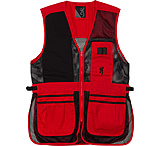 Image of Browning Bg Mesh Shooting Vest R-hand X-large Black/red Trim