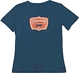 Image of Browning Bg Women's T-shirt "boutique" Small Blue Boutique 1878 Logo<