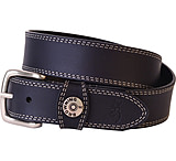 Image of Browning Leather Belt 36" Black W/shotshell Head On Loop