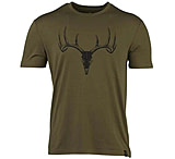 Browning Whitetail Logo SS Perf Camp Shirt - Men's, Medium, Green, 3014786402