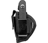 Bulldog Cases &amp; Vaults Belt And Clip Ambi Holster, Ruger LCP, Ambidextrous, Plain, Black, FSN-1