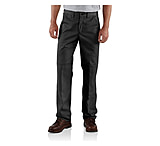 Image of Carhartt Twill Double-Front Work Pant - Men's-Black-36 Waist-Long Inseam