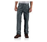 Image of Carhartt Twill Double-Front Work Pant - Men's-Dark Gray-33 Waist-Regular Inseam