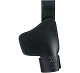 DeSantis Invisible Agent Leather IWB Holster w/o Clip, Fits Most Semi Autos and Revolvers, Left Hand, Plain, Black, 005BBZZZ0