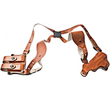 Image of DeSantis Right Hand Tan New York Undercover Shoulder Holster w/ Double Mag Pouch 11DTAF3J0 - H&amp;K USP COMPACT 9/40, P2000, P2000SK
