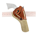 DeSantis The Wild Hog OWB Leather Belt Holster, Colt Python, Trooper, Cobra 6in, Ruger GP100, SCY-6 6in, S&amp;W L 586, 686 6in, Ambidextrous, Plain, Natural, 189NJ36Z0