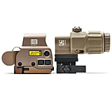 EOTech HHSVIII EXPS3-0 Holographic Red Dot Sight w/G33 3x Magnifier, 1x, 0-Reticle, Tan, HHS-VIII-TAN