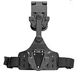 Alien Gear Holsters Holsters Rapid Force Expansion Dynamic Drop Leg Holster With Locking Belt Slide w/ Standard Strap w/Standard Buckle w/Bag Packaging, Black, RFX-DD-BK-LBS-S-LK-B