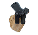 Galco Royal Guard 2.0 Leather IWB Holster, Glock 43/ 43X MOS/ 43X w/wo Red Dot, Right Hand, Rough Out Horsehide, Black, RG800RB
