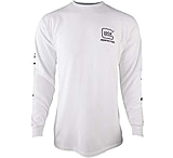 Image of Glock AP96094 Perfection Long Sleeve Tee White Pre-Shrunk Cotton Long Sleeve Lar - Men's