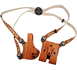 Gould &amp; Goodrich Shoulder Concealment OWB Belt Holster, Beretta 92/96, Left Hand, Chestnut Brown, 804-92FLH