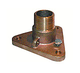 Image of GROCO 2" Bronze NPS to NPT Flange Adapter