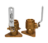 Image of GROCO 1-1/2" Bronze Tri-Flanged Ball Valve/Seacock