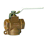 Image of GROCO 3/4" NPT Bronze 3-Way Valve