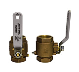 Image of GROCO 1-1/4" NPT Bronze In-Line Ball Valve