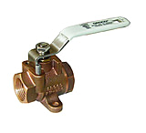 Image of GROCO 3/8" NPT Bronze Inline Fuel Valve