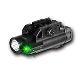 Hawk Gazer FLG-7 LED Flashlight/Green Laser Combo, Black, Low Profile, LG-HG-FLG-7