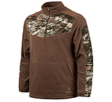 Image of Huntworth Anti-pill Ash Brown / Tarnen Fleece 1/4 Zip Pullover - Mens