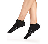 Icebreaker Lifestyle Fine Gauge No Show Socks - Women's, Black/Snow, Small, IB0A56CEA06S