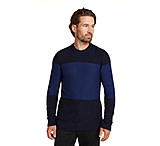 Icebreaker Men Waypoint Crewe Sweater, Midnight Navy/Royal Navy/CB, M, IB104328938M