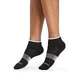 Icebreaker Multisport Light Mini Socks - Women's, Black/Snow/Metro Heather, Small, IB105127377S