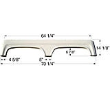 Image of Icon 00412 Tandem Axle Fender Skirt Fs570