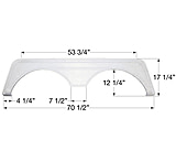 Image of Icon 00418 Tandem Axle Fender Skirt Fs669