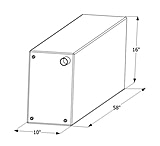 Image of Icon Fresh Water Tank With 1/2in.Ftp And 1-1/4" Filler Wt2457, 58in x 10in x 16"