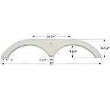 Image of Icon Tandem Axle Fender Skirt Fs1705 For Keystone
