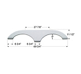 Image of Icon Tandem Axle Fender Skirt Fs710 For Keystone
