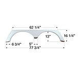 Image of Icon Tandem Axle Fender Skirt Fs779 For Alpenlite