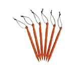 Kelty Feather Stake, 6 Pack, MANDARINE RED, One Size, 47826320