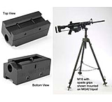 KNS Precision MG42 Tripod to Picatinny Rail Adapter, Black, ADAPTERP
