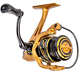 Lew's Custom Pro 300 Spinning Reel, SZ 300 Reel, 10+1 Bearings, 6.2-1 Ratio, Aluminum Frame and Sideplate, Aluminum Speed Gears, Hybrid Carbon Drag, Reversible Retrieve, Gold/Black, CP300G2