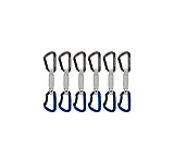 Mammut Workhorse Keylock 12 cm 6-Pack Quickdraws, Straight Gate/Bent Gate Key Lock, Grey-Blue, 12 cm, 2040-02571-33275-74