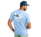 Image of HUK Performance Fishing Huk Fish Flag Short Sleeve Shirt Marolina Blue L A8761D79